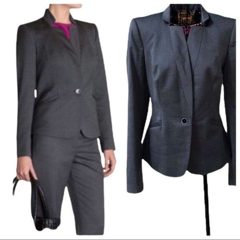 Like New Ted Baker Two Pieces Wool Blazer Suit (TB Size 1, US SIZE 4)